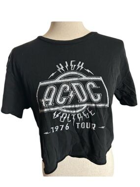 Vintage AC/DC High Voltage 1976 Tour Crop T-Shirt